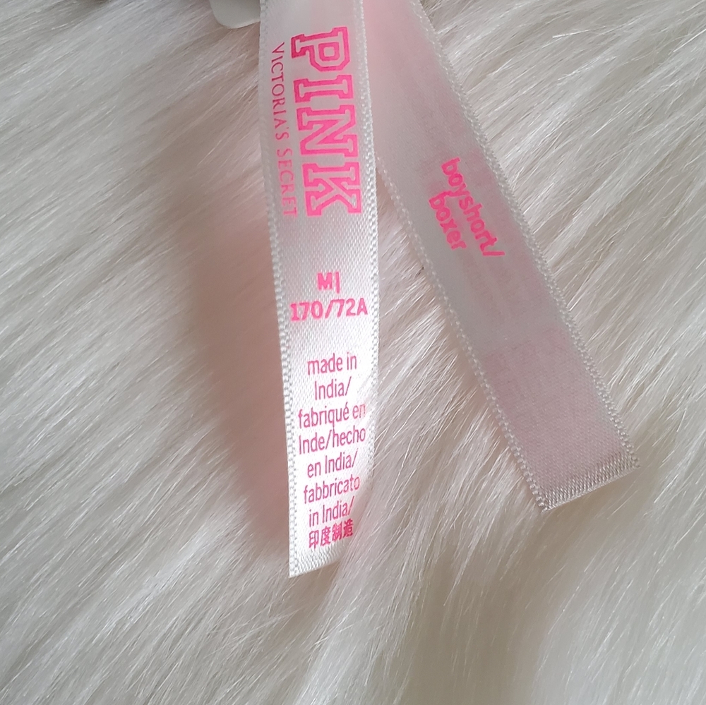 SIZE M šPINK VICTORIA'S SECRET LOGO BOYSHO - Picture 3 of 4